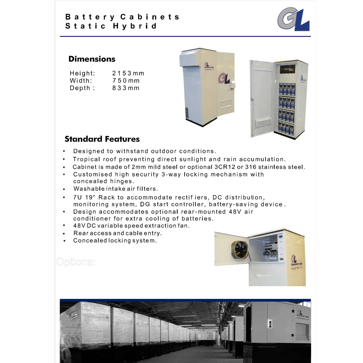 Battery Cabinets - Static Hybrids