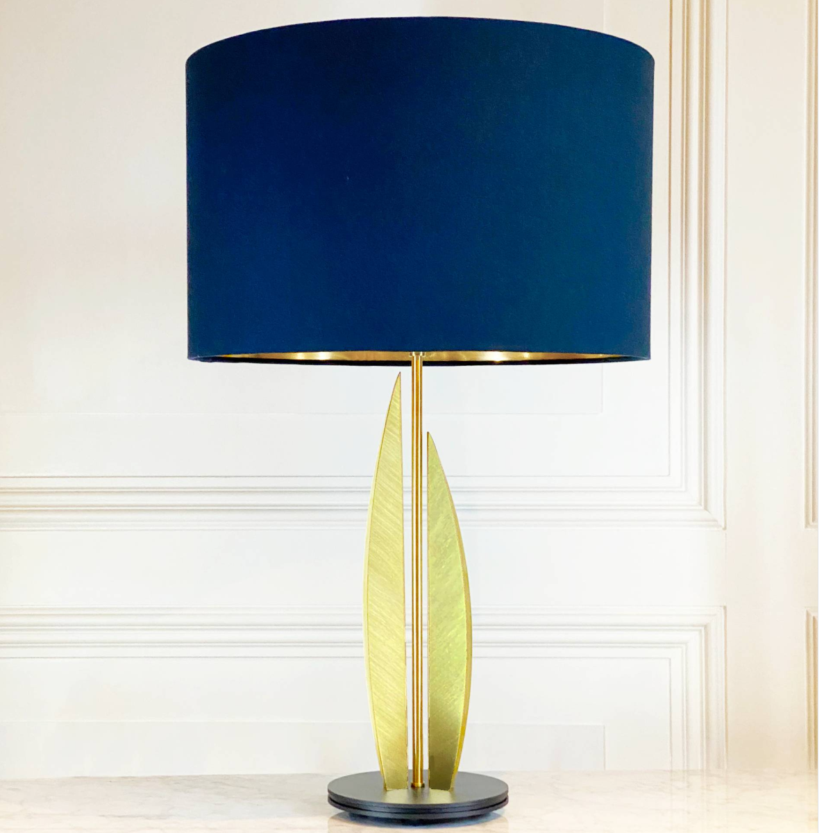 Folio Table Lamp in Brushed Brass