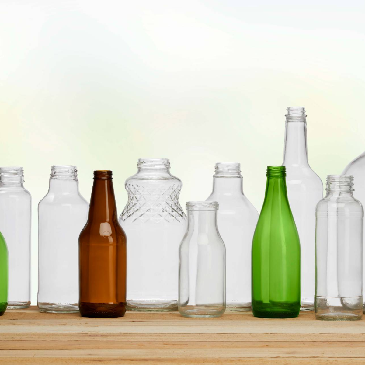 Glass bottles made in the U.S.