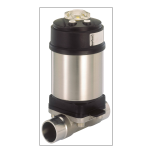 Type 2103 - 2/2-way diaphragm valve with pneumatic stainless steel actuator (Type ELEMENT) for decentralised automation