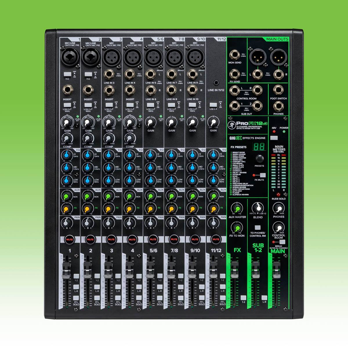 ProFXv3 Professional Effects Mixers with USB
