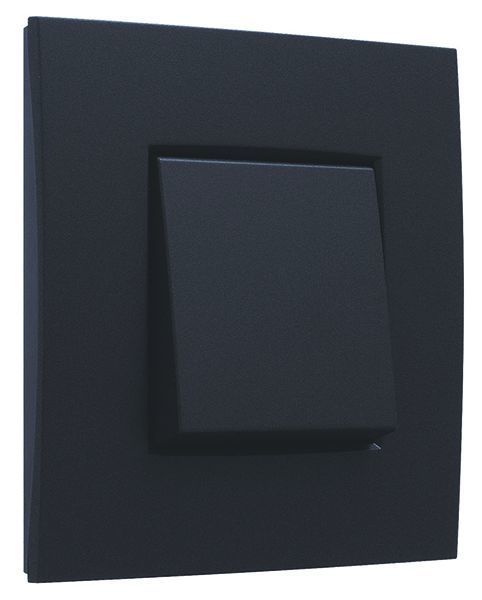 Niko Intense matt black Afdekplaat