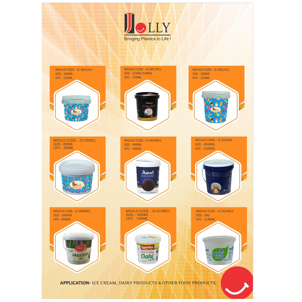 Ice Cream And Yogurt IML Containers