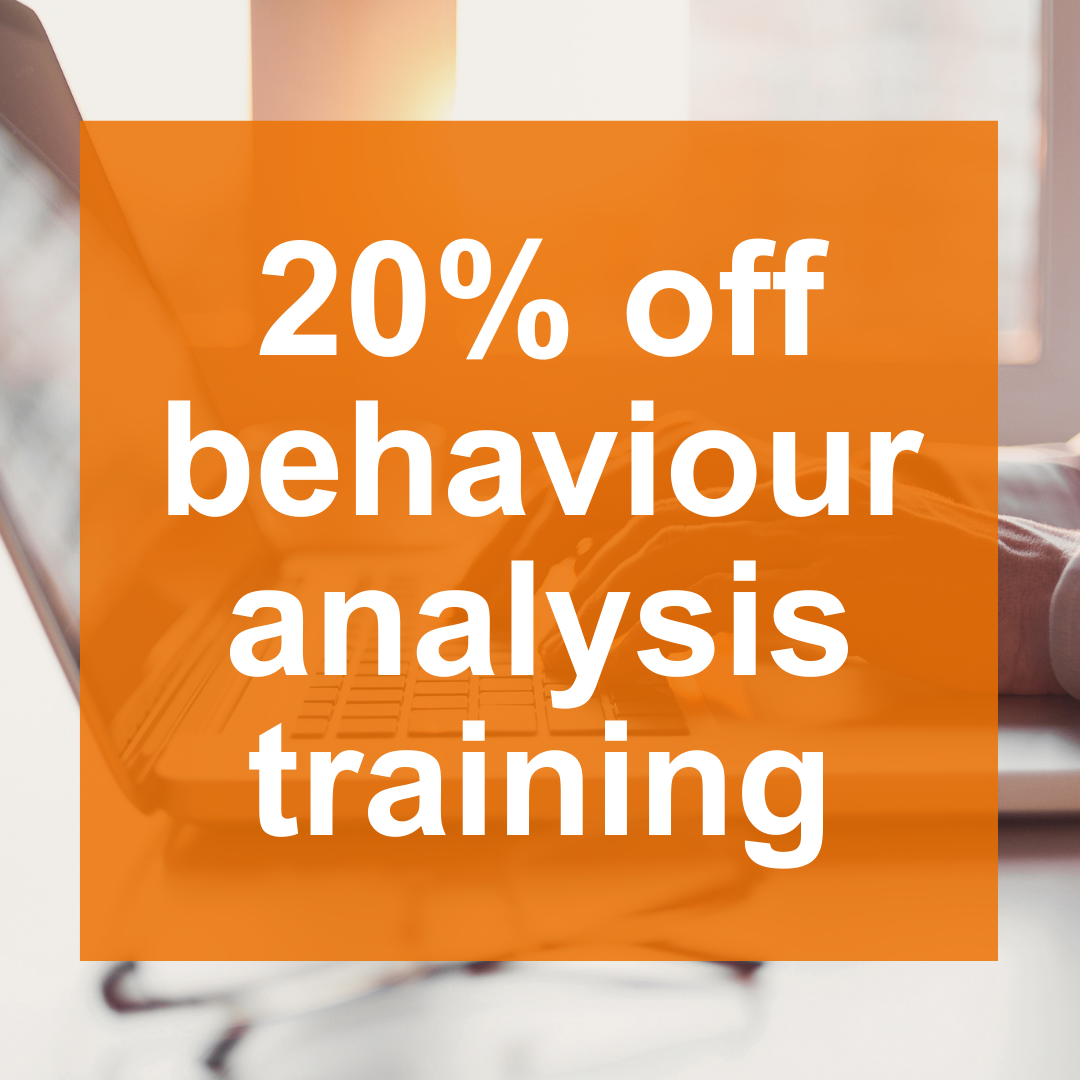 20% off online behaviour analysis training