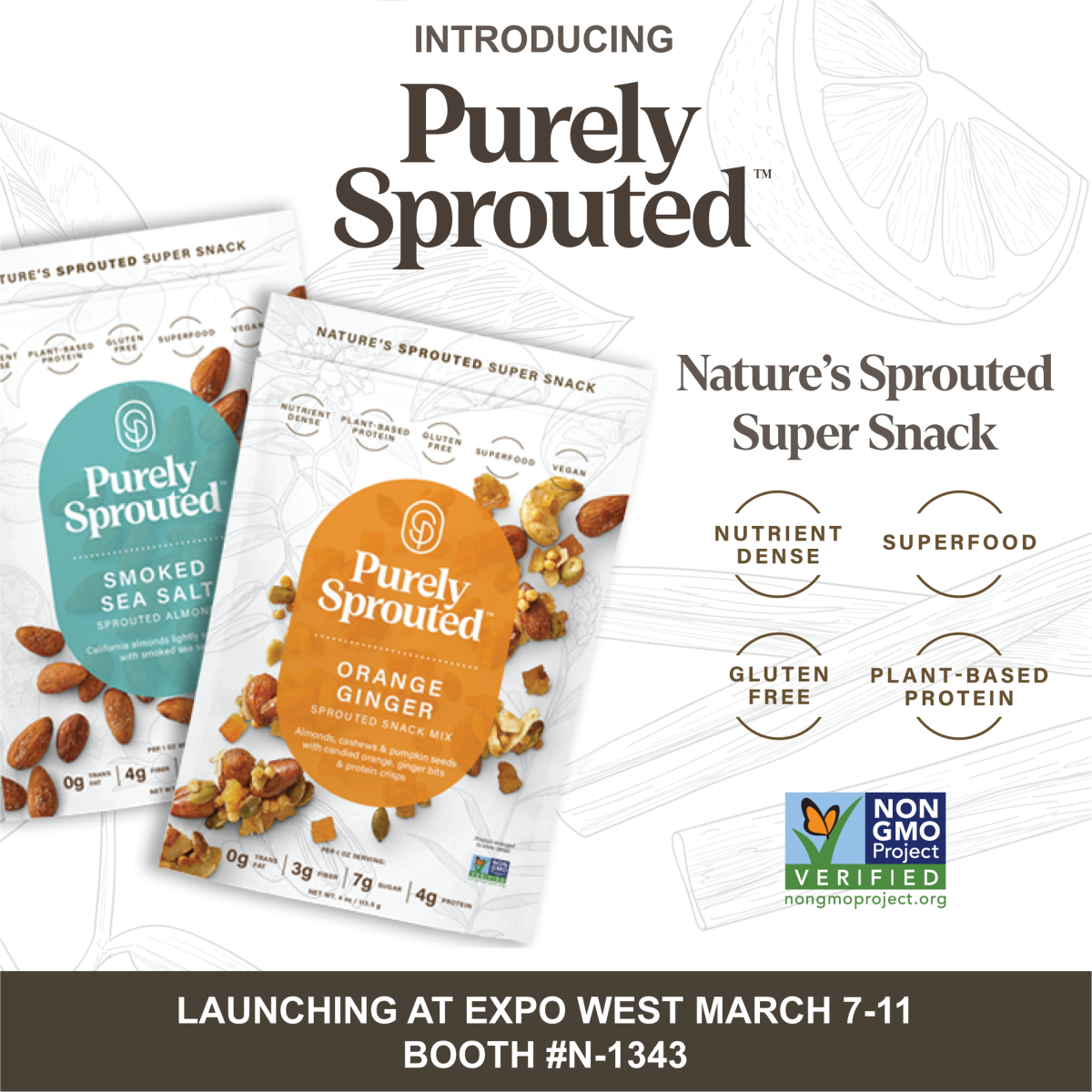 Pure Simple Foods Debuts Purely Sprouted™, Nature’s Sprouted Super Snack