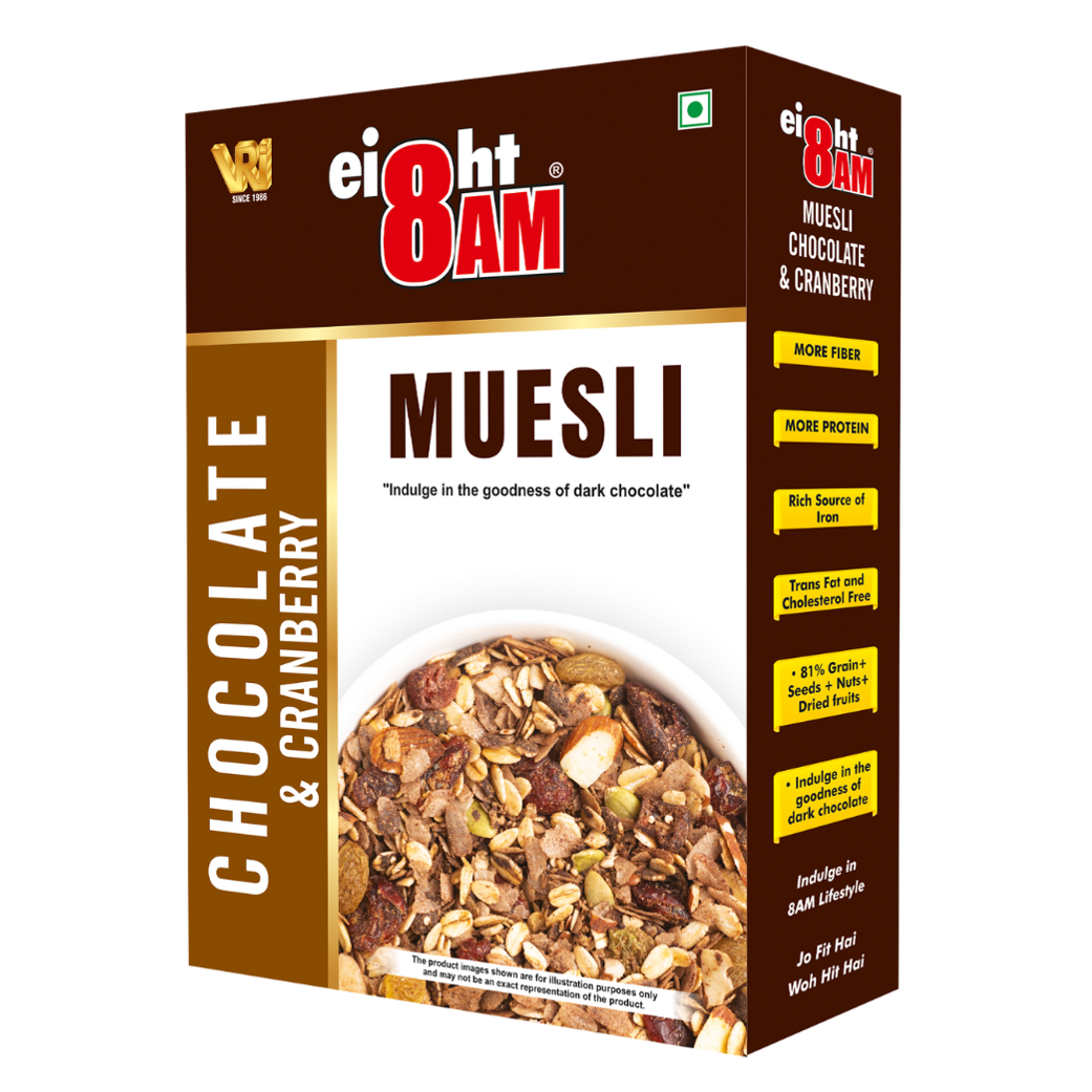 8AM Muesli Chocolate & Cranberry