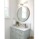 Cotswold Bun Knob in burnished brass finish