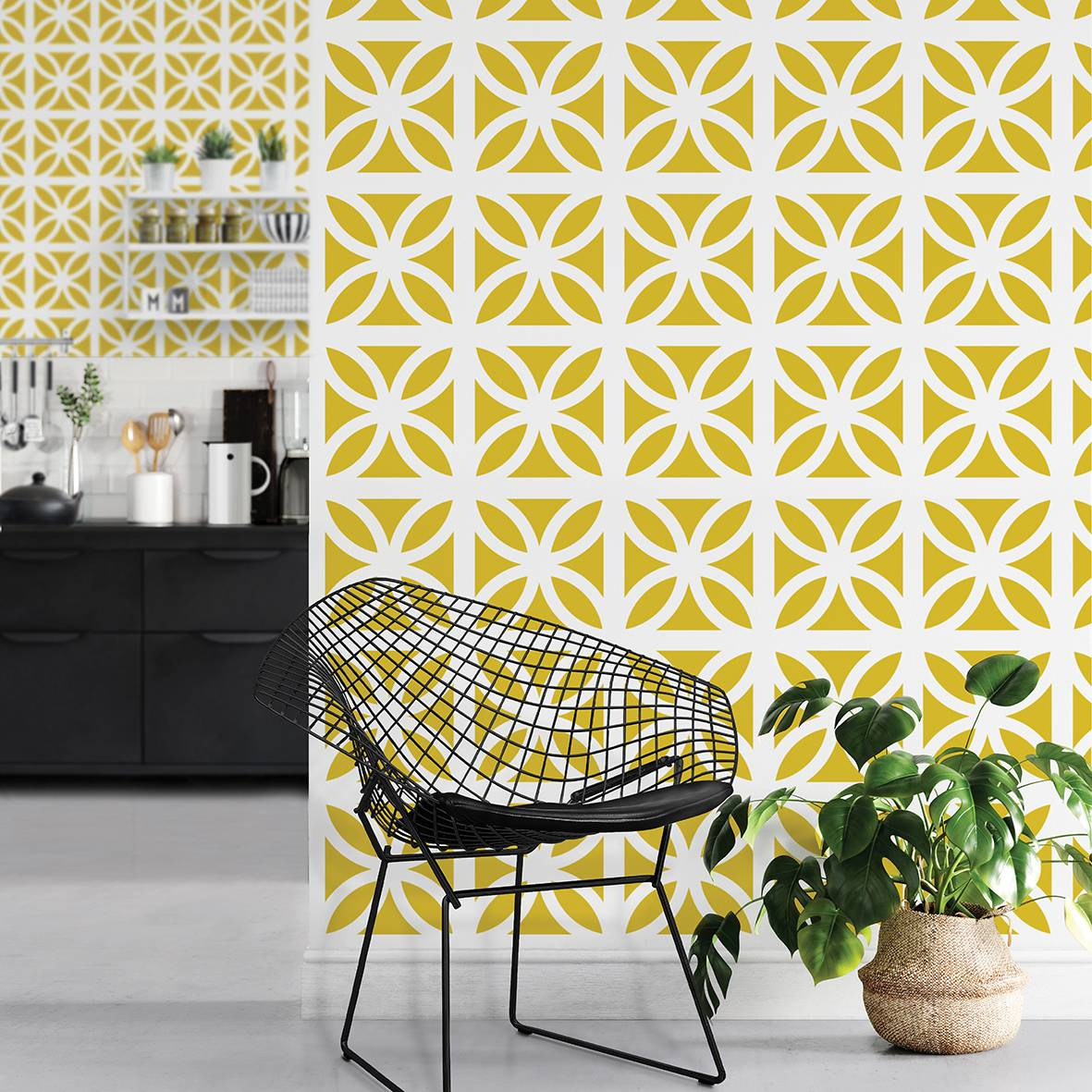 Breeze Wallpaper - Mustard