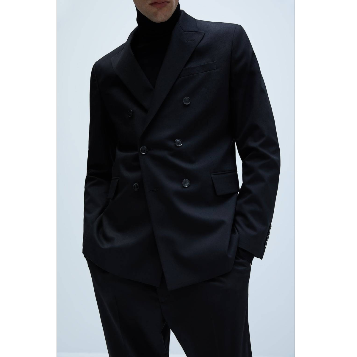 CHINTZ CROSS-BREASTED SUIT JACKET WITH COMFORT CHINTZ BUTTONS