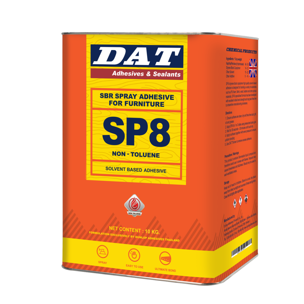DAT SP8 SBR Spray Adhesive