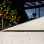 Floating precast concrete table