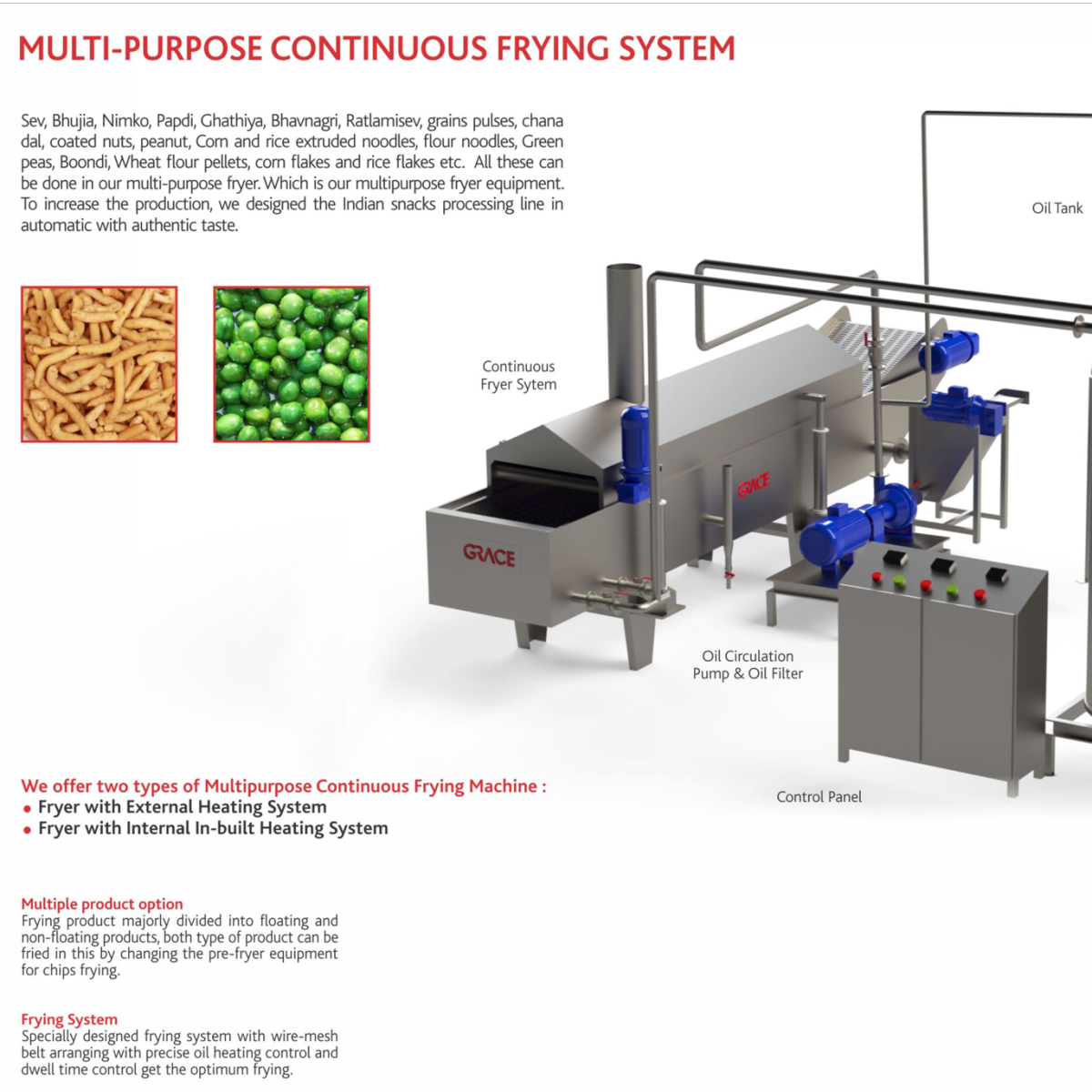 Nuts Snack Frying Line