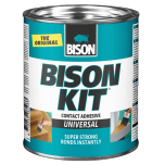 BISON KIT® CONTACT ADHESIVE 650ml tins , 4.5ltr can, 55ml & 140ml tubes