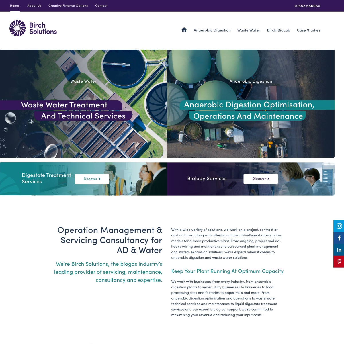 Anaerobic Digestion and Waste Water Consultancy, Servicing and Operations