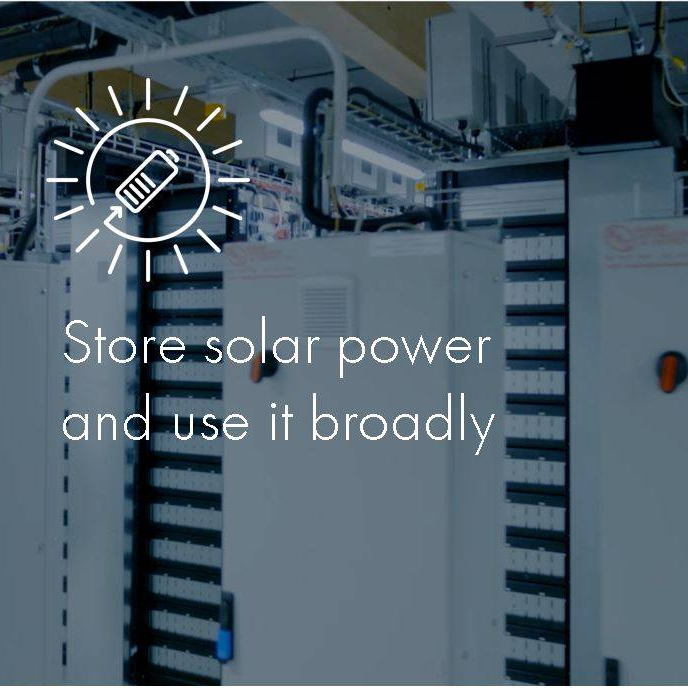 Store solar power