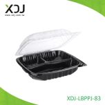 PP Clamshell Hinged Food Storage Containers with Tight-Fitting Lids