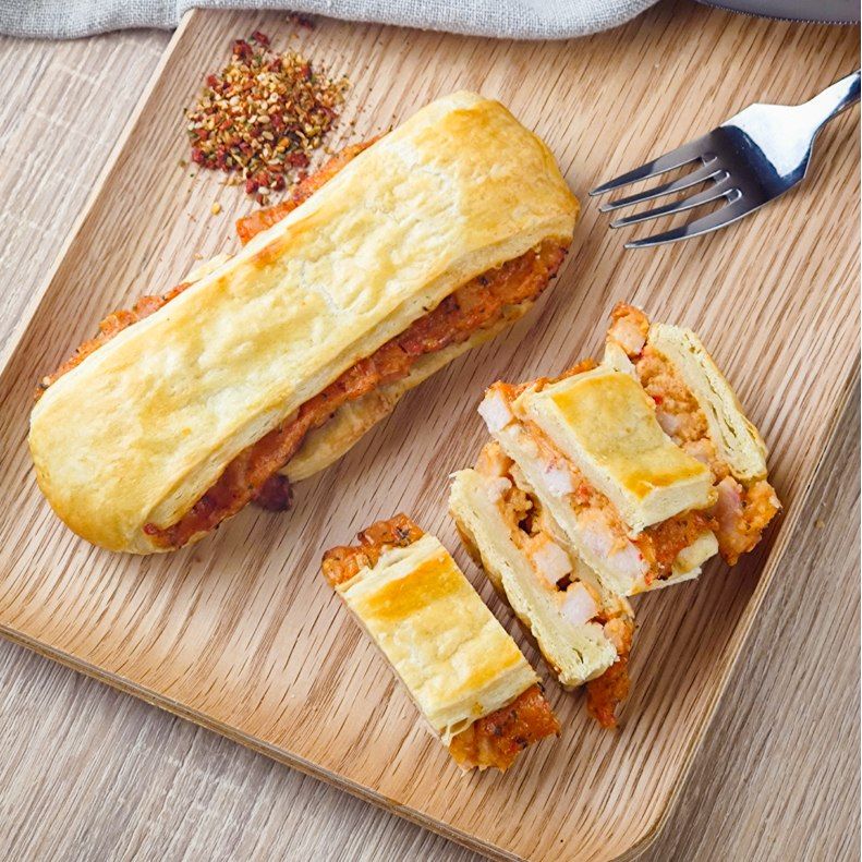 Gamme de suisses salés : Poulet à la Mexicaine, Pesto & chèvre frais, Cheddar & oignons frits, Lardons & emmental