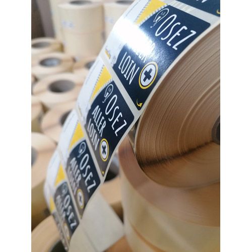 Etiquettes adhésives imprimées