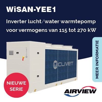 Large EVO WiSAN-YEE1: Nieuwe serie inverter lucht/water warmtepompen voor hoge vermogens