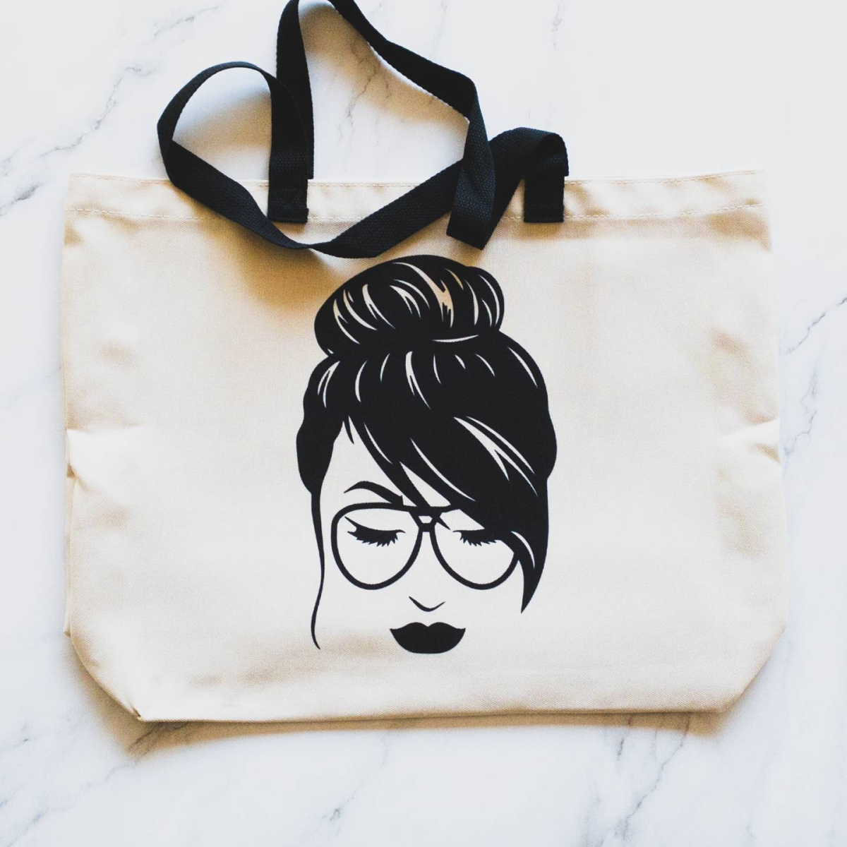 Beautiful Asian Woman Tote Bag - Large