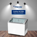 Conservadores Inclinados de Baixa Temperatura com Vidro Curvo (HCEBi)