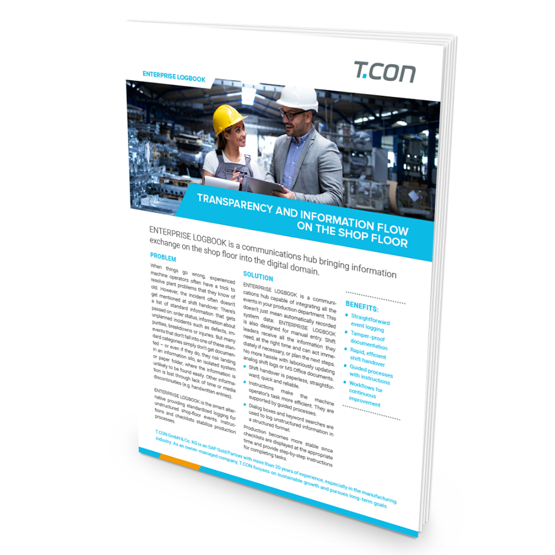 ENTERPRISE LOGBOOK - Transparency and information flow on the shop floor
