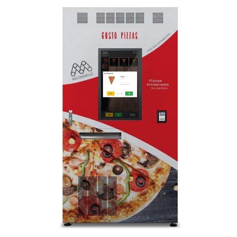 Distributeur automatique pour pizzas fraiches ou surgelées