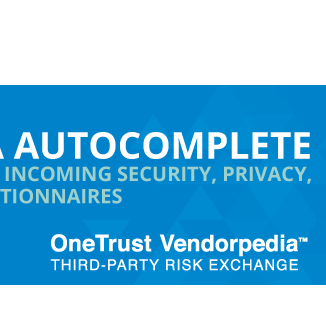 OneTrust Vendorpedia AutoComplete