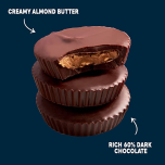 Chocxo Dark Chocolate Almond Butter Cups - 60% Cacao