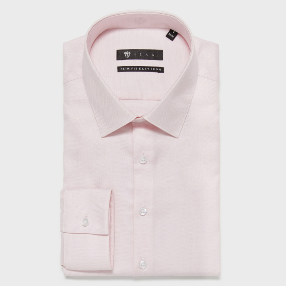 PINK COTTON DOBBY SHIRT