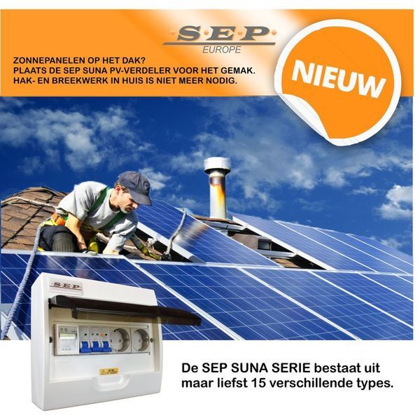 SEP SUNA PV-verdelers 15 verschillende uitvoeringen