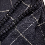 Fox Brothers Navy Windowpane Blanket