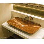Szkilnik Design Luxury wooden washbasin model Alga Double