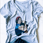 Strong Asian Woman Shirt - Gray