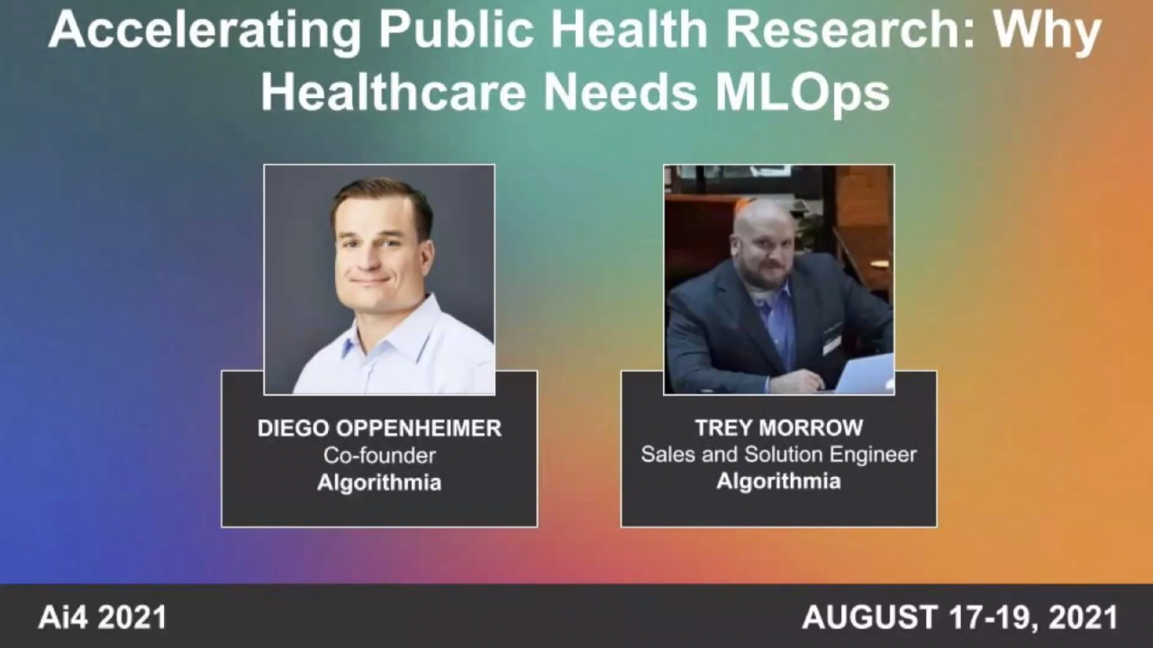 Accelerating Public Health Research: Why Healthcare Needs MLOps