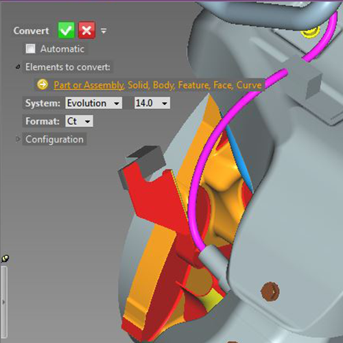 Échange de grands volumes de données entre systèmes 3D, CAO et RV avec 3D_Evolution