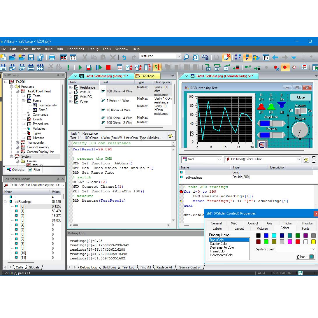 MARVINT TEST ATEasy, all-in-one software suite for developing and running automated test applications