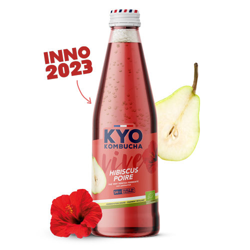 *NEW* KYO Kombucha VIVE (unpasteurized) | Hibiscus Pear