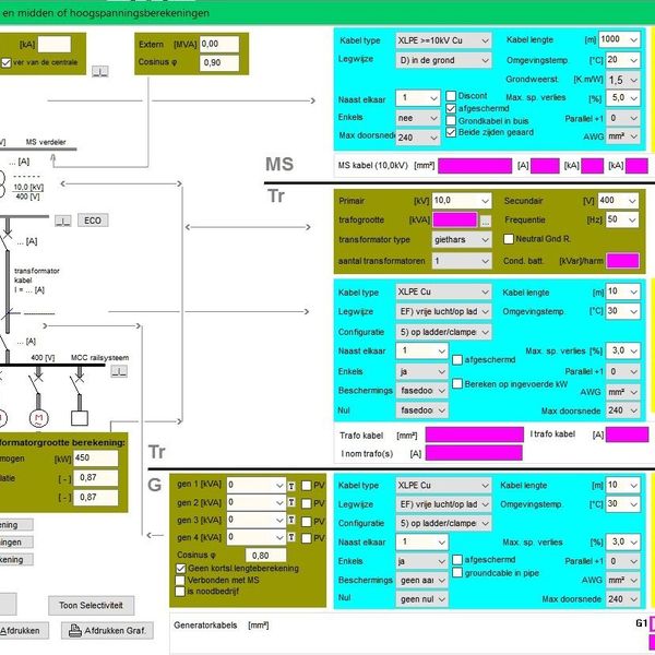 Transformator en middenspanningsberekening