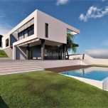 Luxury 3 bedroom villa with 266m2 construction area in a plot of 994m2, Vilamoura, Algarve