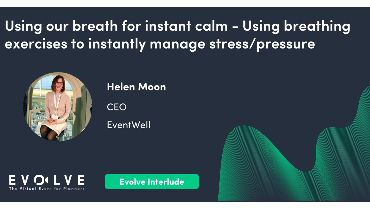Using our breath for instant calm - using breathing exercises to instantly manage stress/pressure