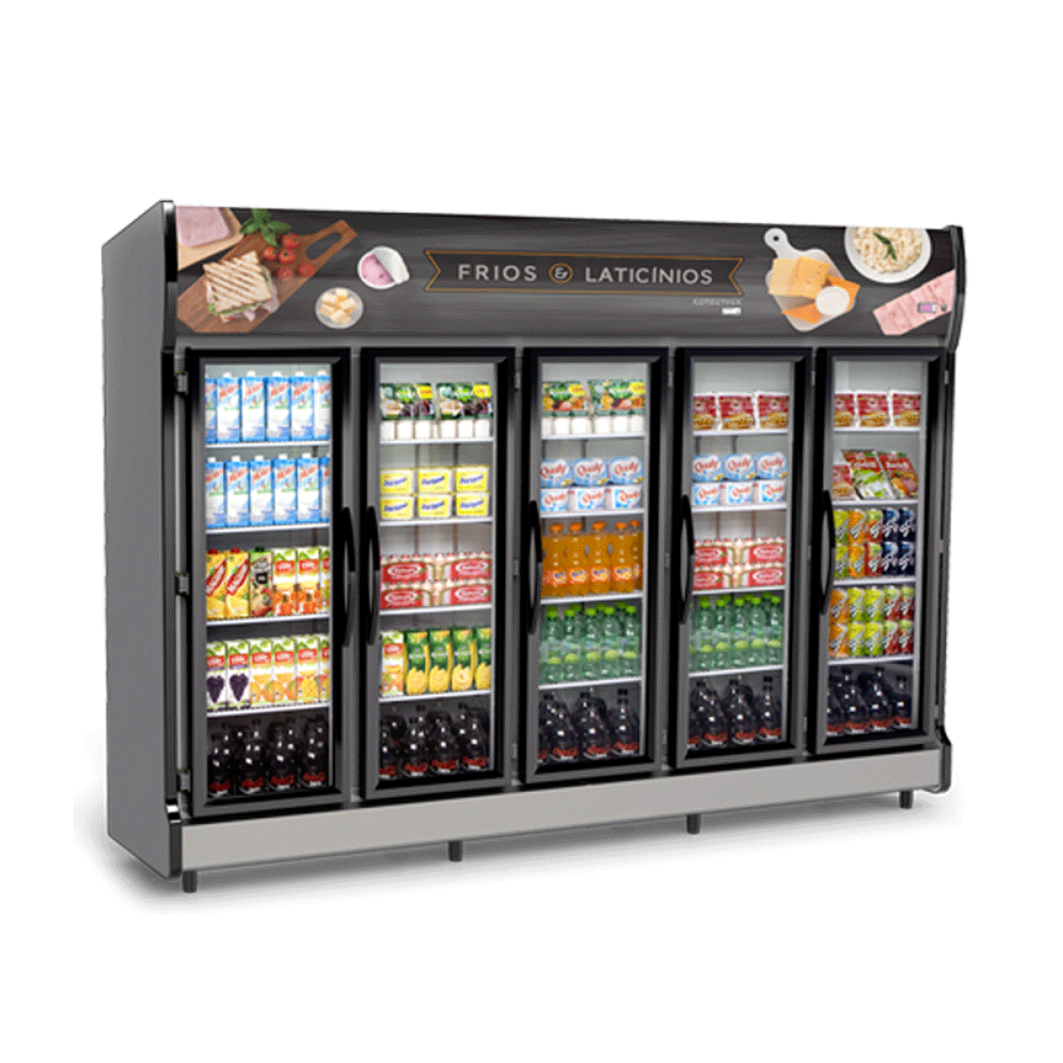 Expositor Vertical Auto Serviço 5 Portas