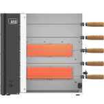 Churrasqueira a Gás Vertical Rotativa 5 espetos AND