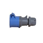 Power CEE contrastekker 3-polig 16A IP44 blauw