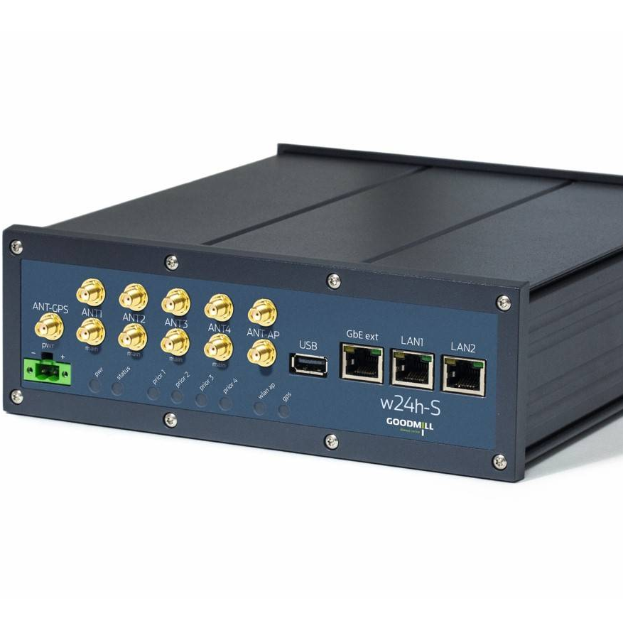 w24h-S Managed Multichannel Router for Demanding Public Safety and Security (PSS) Vehicle Applications