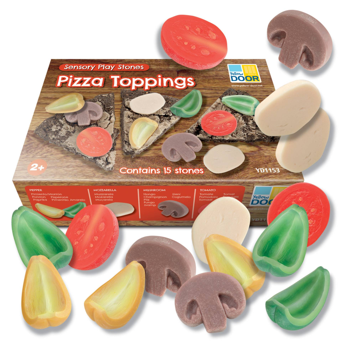 Pizza Toppings - Sensory Play Stones