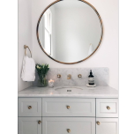 Cotswold Bun Knob in burnished brass finish