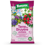 Terreau complet 40 L, Terreau plantes du soleil 40 L, Terreau horticole 40 L, Terre de bruyère 50 L, Terre de plantation 70 L