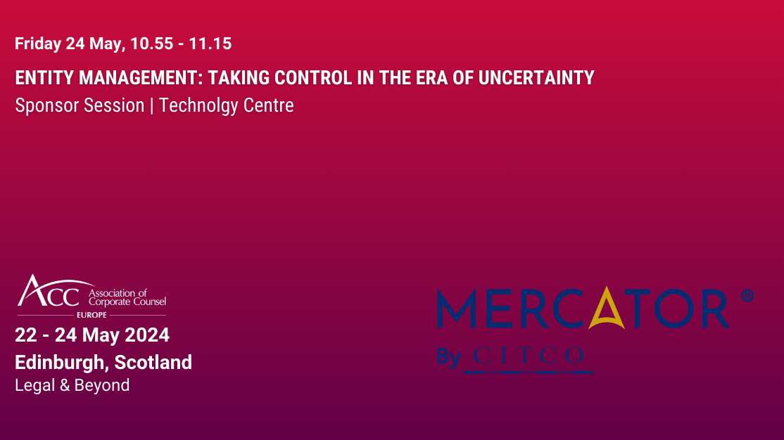 Entity Management: Taking Control in the Era of Uncertainty