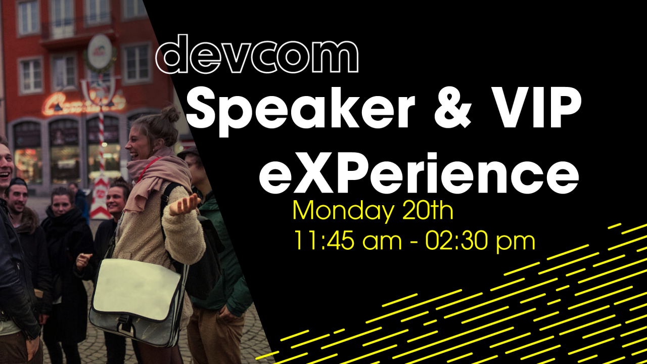 Speaker & VIP eXPerience - Noon